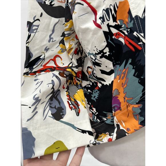 Joseph Ribkoff Size 10 Multi Color Paint Splatter Art to Wear Blazer Jacket - Picture 4 of 11